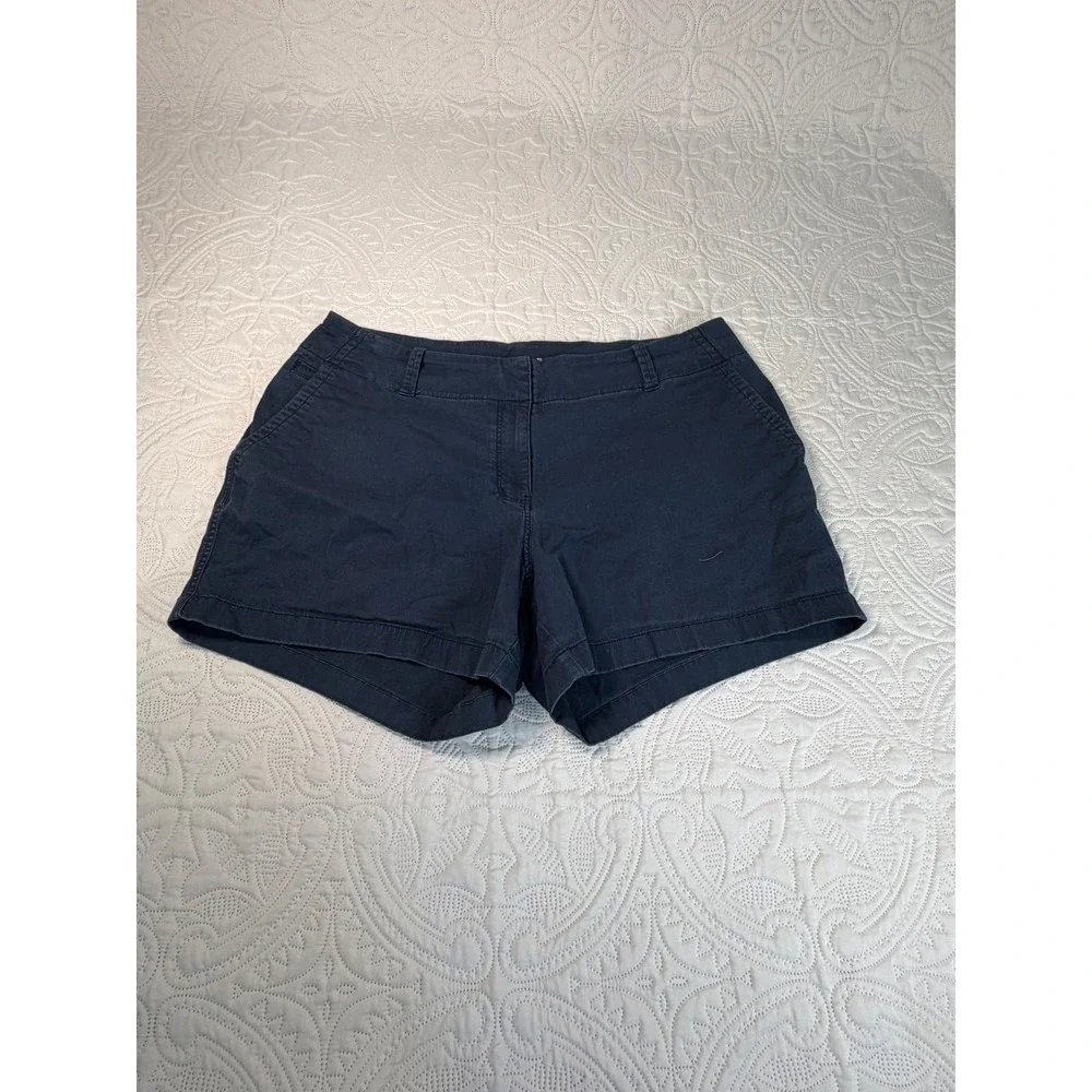 Vineyard Vines Womens Navy Blue Daybreak Chino Shorts Size 18 Stretch Cotton